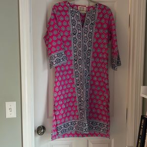 J. Crew X SZ Blockprints tunic dress